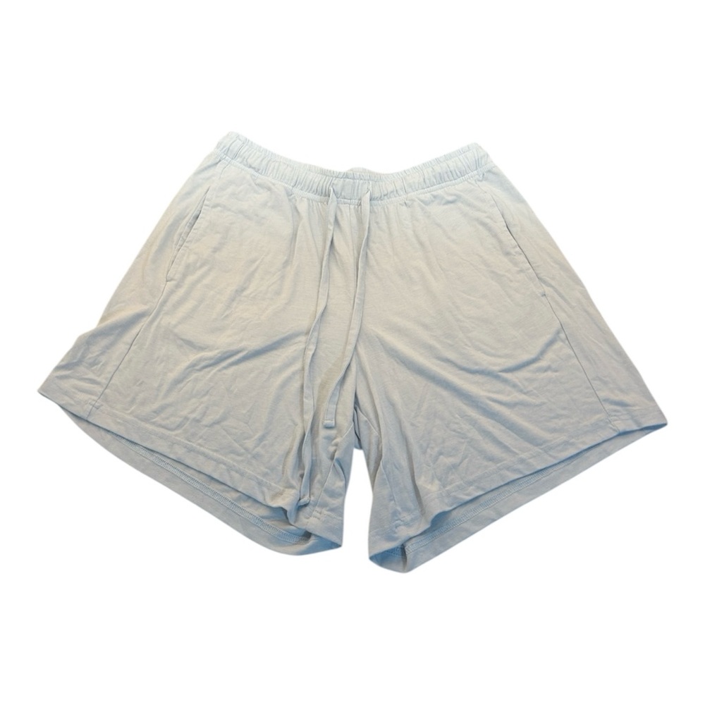 Bamboo Cool Light Blue Baby‎ Blue Bamboo Pajama Shorts Women’s Size Medium